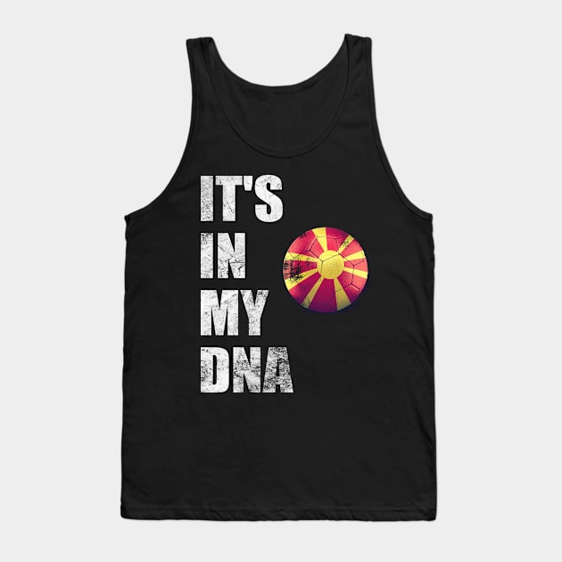 Macedonia Football It's In My DNA Tank Top by Boo Face Designs